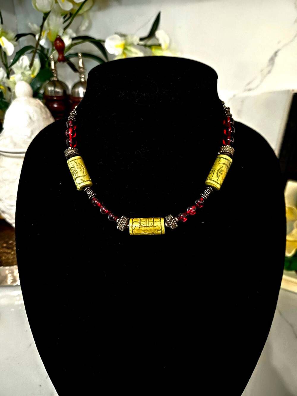 Vintage Franklin Mint Mary McFadden The Gold Coast Ashanti Inspired Necklace